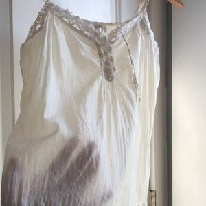 Flirty and feminine lightweight cotton tunic tank